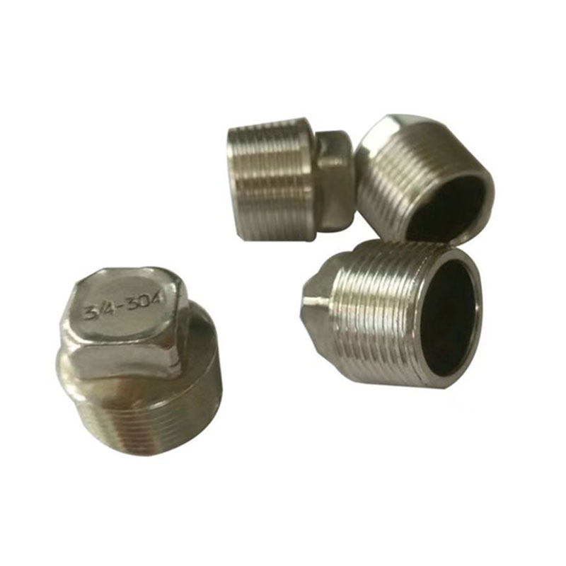 Metal straight stainless steel outer square plug