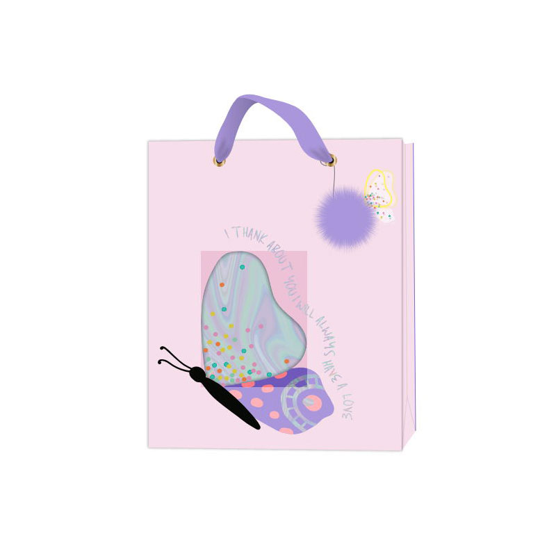 Mother's day butterfly window hairball gift bag HM002
