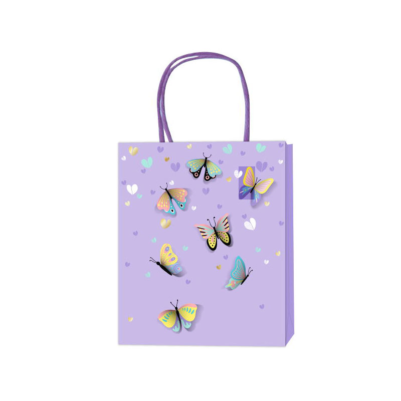 Mother's day purple butterfly gift bag HM001