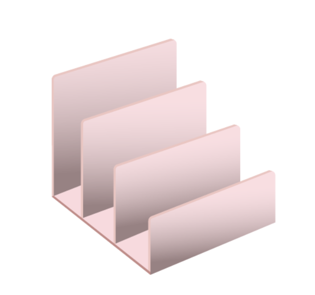 Pink Acrylic Folder NR047