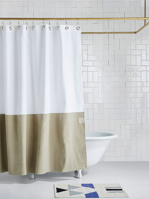 Oriental shower curtain