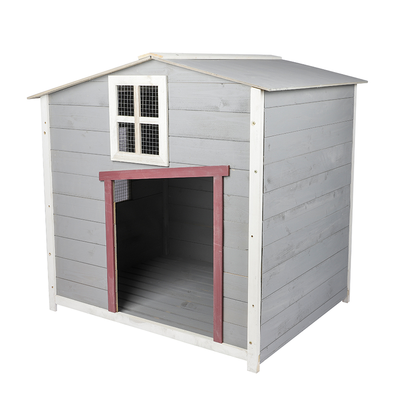 Outdoor wooden dog house