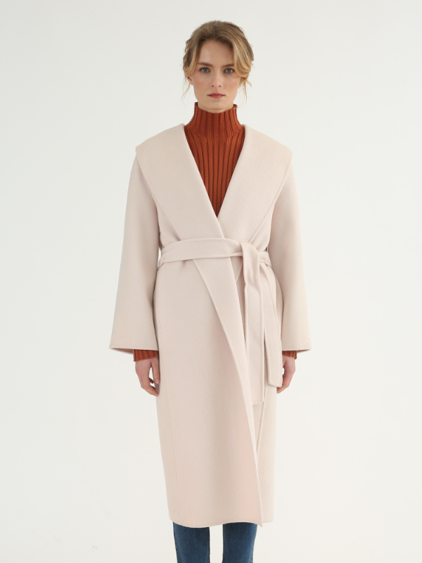 Pale Fashion Woolen Coat