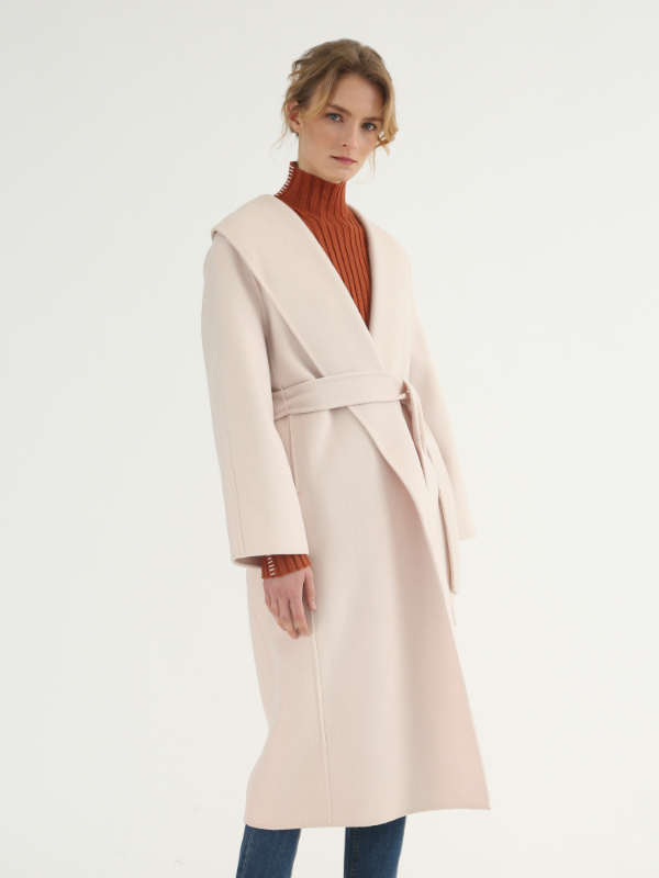 Pale Fashion Woolen Coat