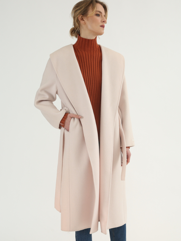 Pale Fashion Woolen Coat