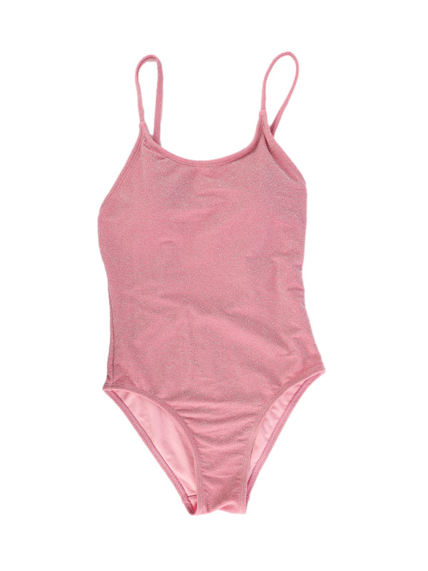 Pink Metallic Swimsuit One Piece FG3709