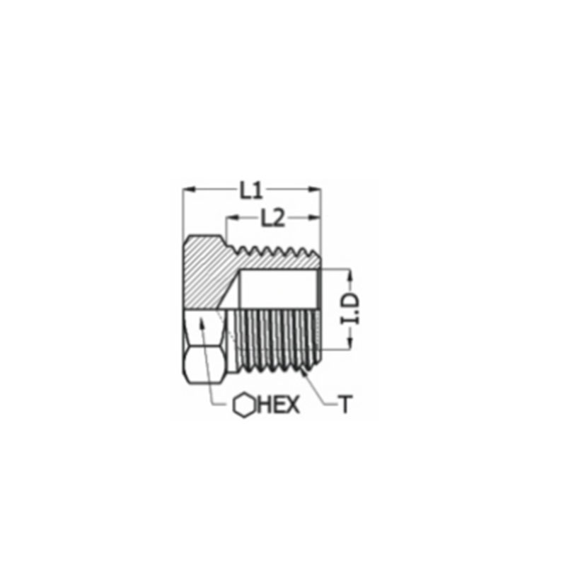 Pipe fittings hex head plug