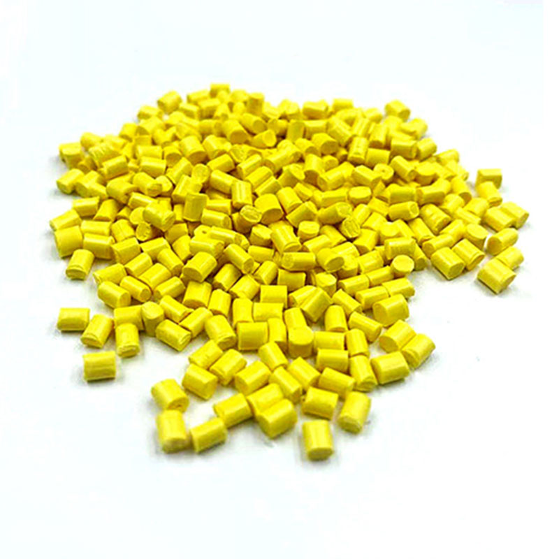 Polyethylene yellow pellets