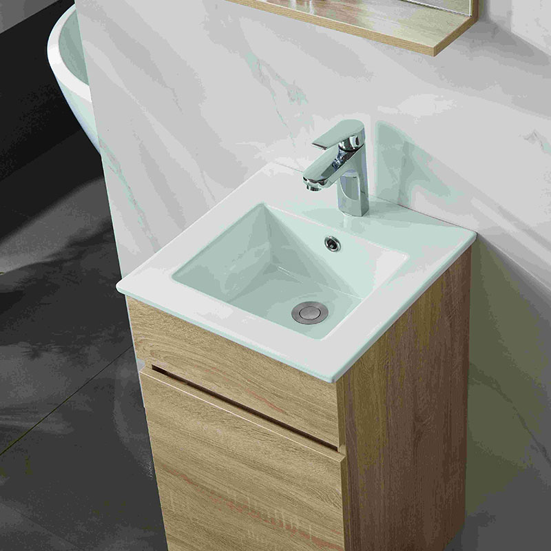 Popular modern simple bamboo fiber MDF melamine cabinet bathroom cabinet