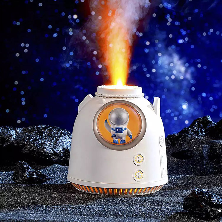 Portable Atomizing Spray Humidifier Space Capsule Air USB With LED Night Light For Home Desk Office