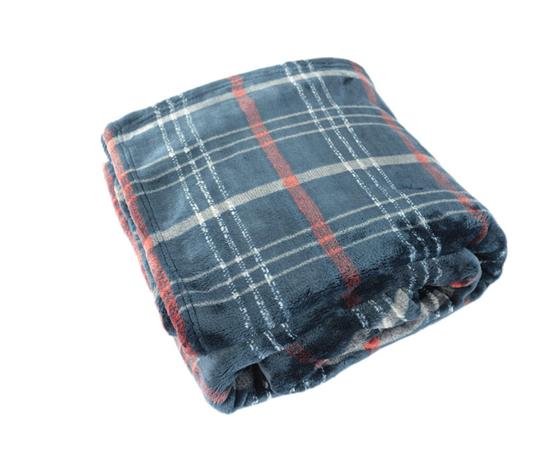 Classic print design flannel single layer blanket 1030521