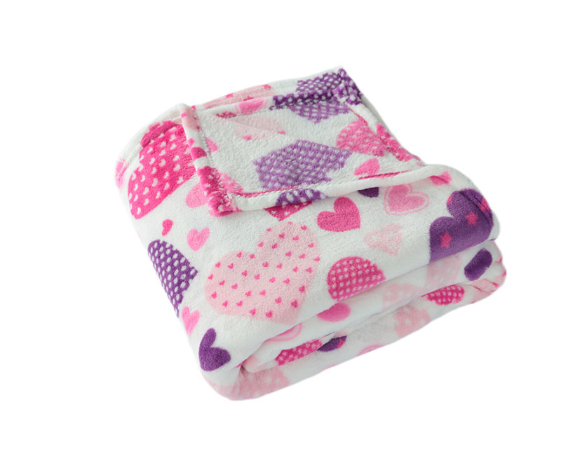 Soft and warm printed flannel blanket 1030530