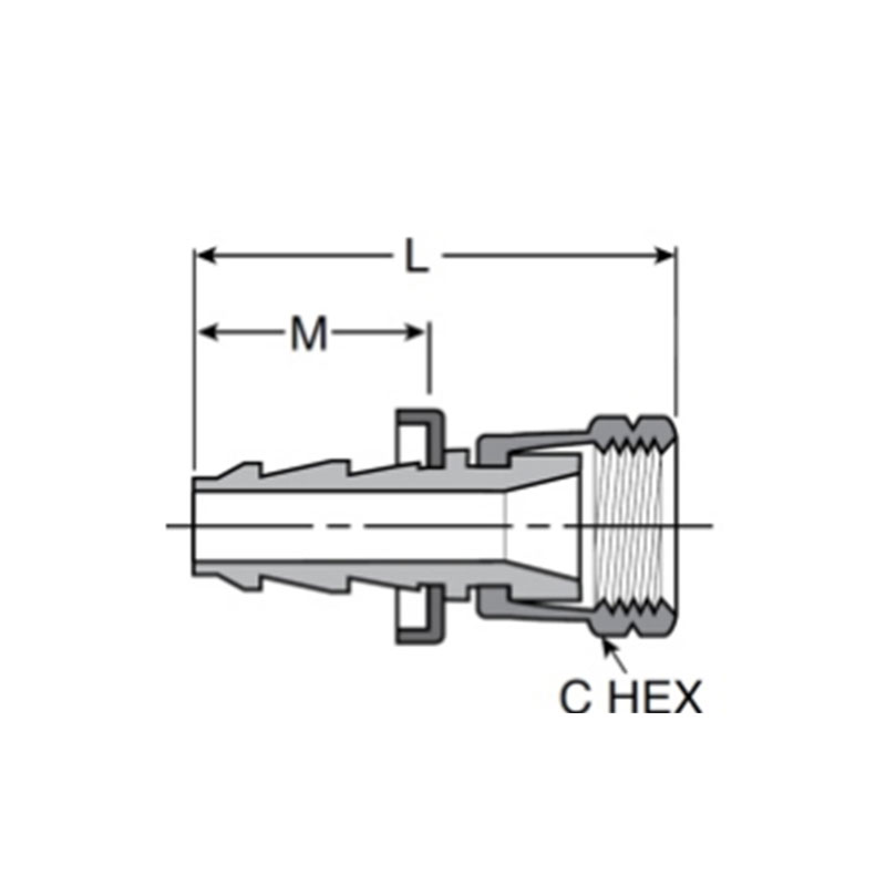 Push on female JIC 37° swicel