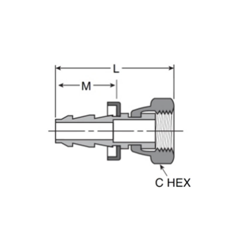 Push on female pipe [NPSM]