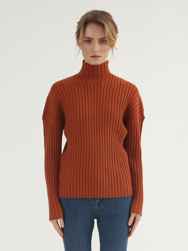 Red Turtleneck Sweater