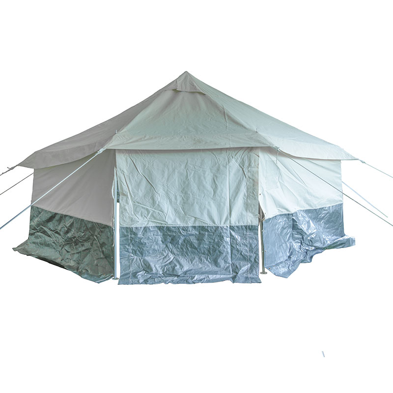 Disaster Relief tent glam camp