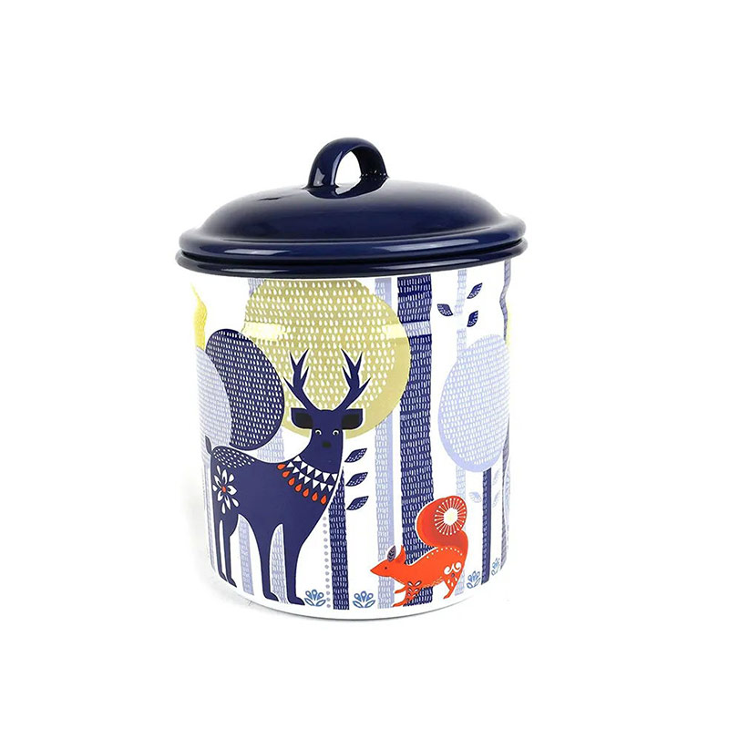 Retro enamel mug E01-0088 glam camp