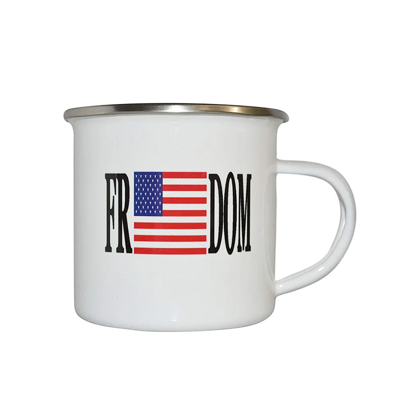 Retro enamel mug E01-0088 glam camp