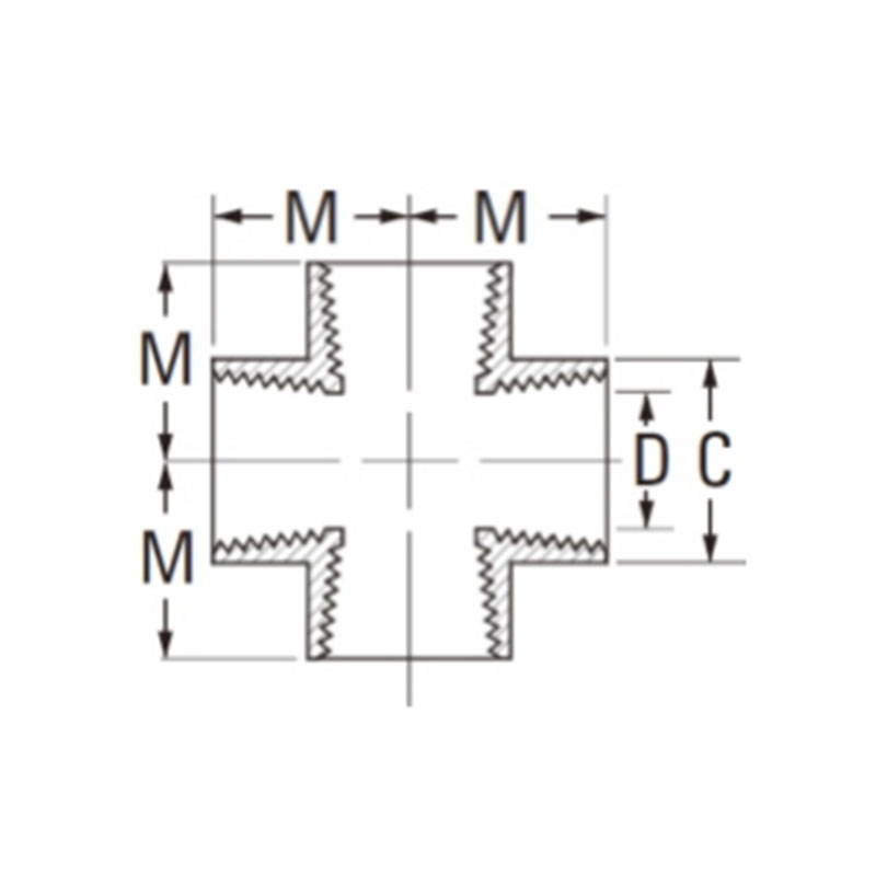 S.A.E pipe fittings Cross