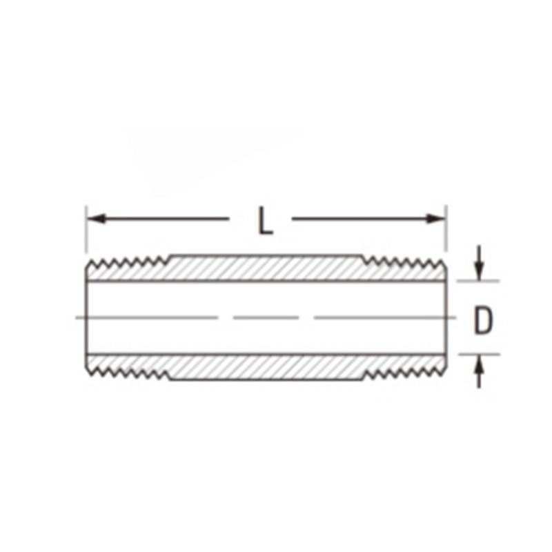 S.A.E pipe fittings Long Nipple