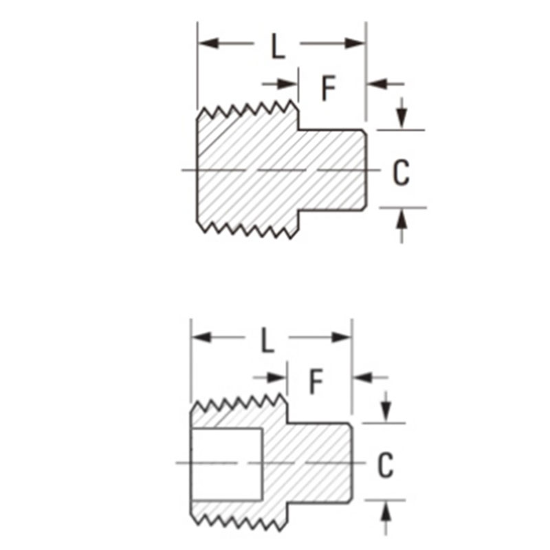 S.A.E pipe fittings Square Head Plug