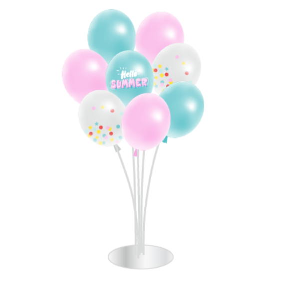 Summer Party Pink and Blue Sequin Balloon Set SP032