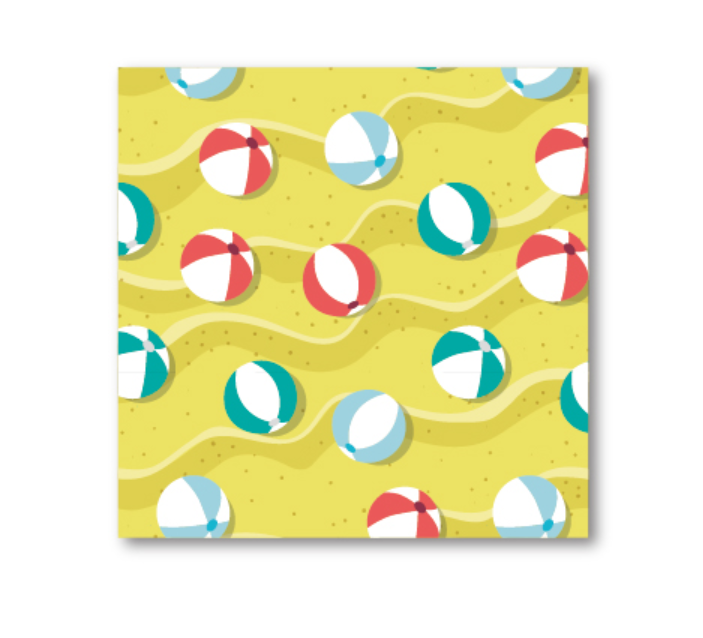 Summer party football yellow napkin SUM010