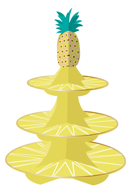 Summer party pineapple cake stand SUM035