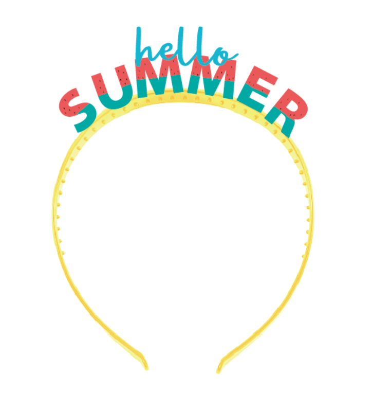 Summer party letterhead headband SUM062