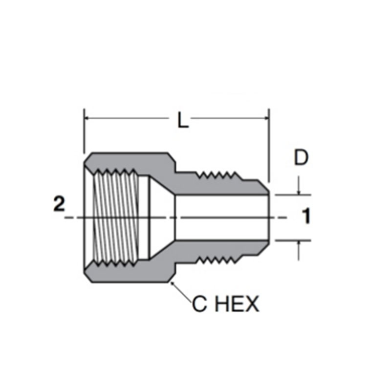 Sae 45º flare female auapter [Ref.SAE N0.010105]