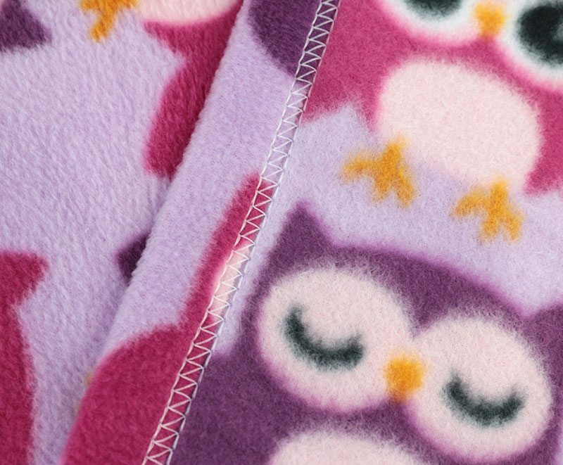 Owl-print single-layer baby blanket 1120113