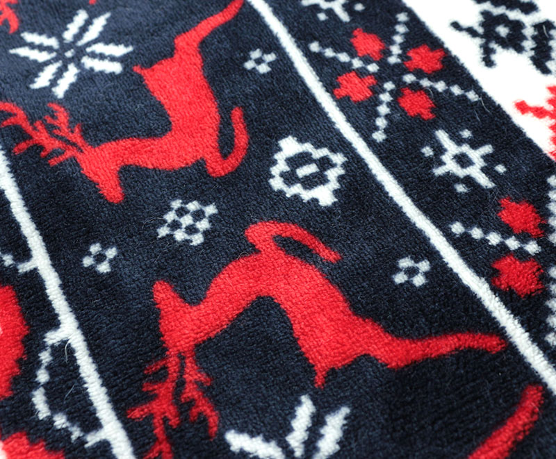 Cozy warm single layer Christmas reindeer blanket 08