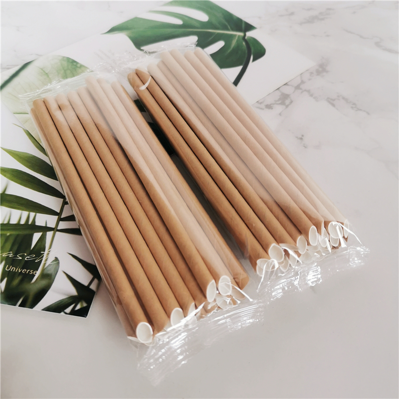 Small Diameter Diagonal Cut Paper Straw