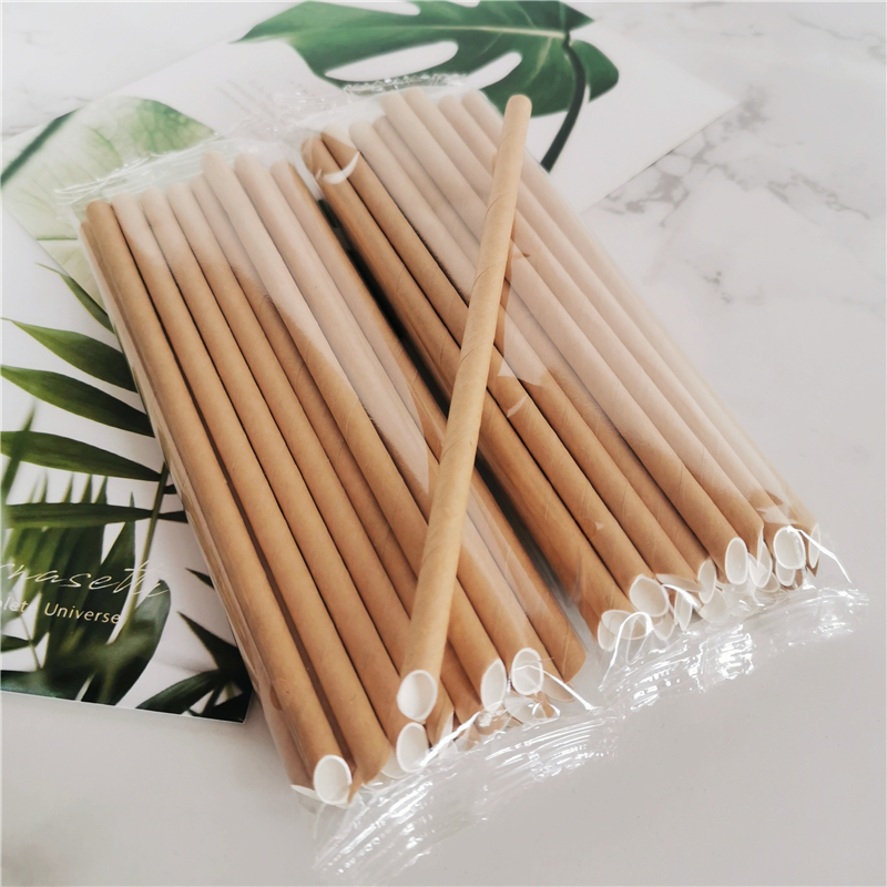 Small Diameter Diagonal Cut Paper Straw