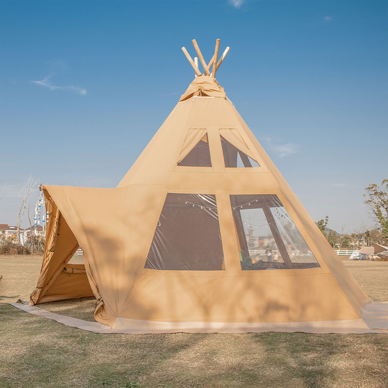 Small tipi tent glam camp