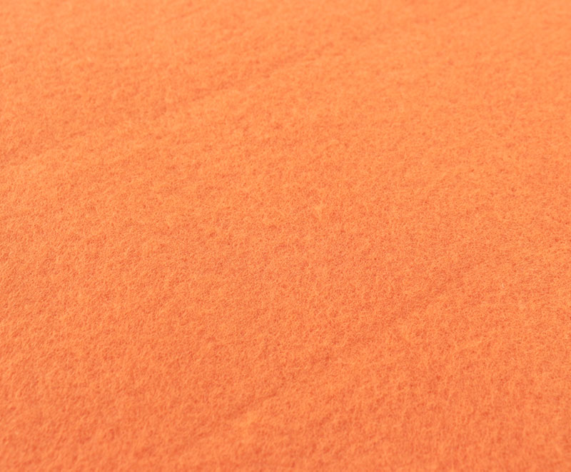 Orange premium thermal solid wool blanket 1050106
