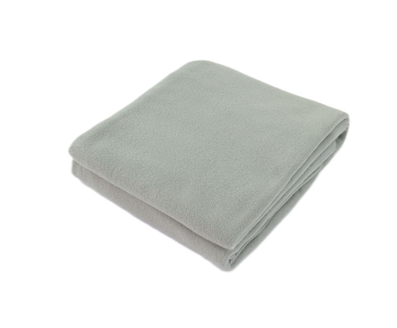 Grey cozy warm solid wool blanket 1050109