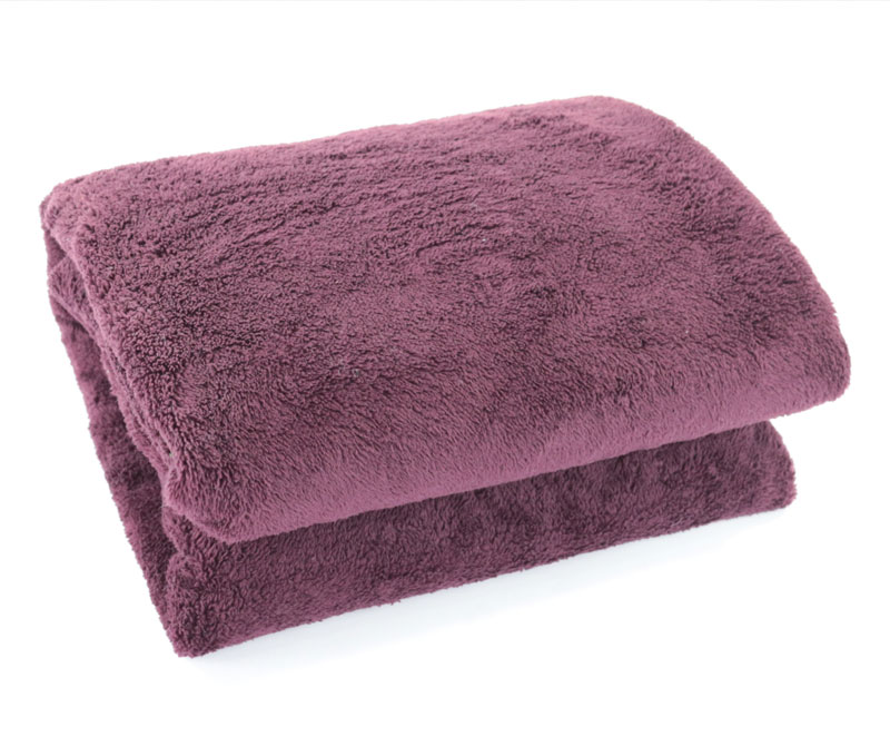 Elegant and soft solid color lamb fleece blanket 1060309