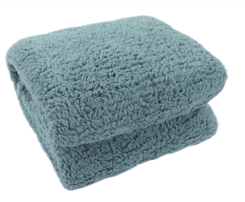 Simple and elegant thick solid color lamb fleece blanket 1060311