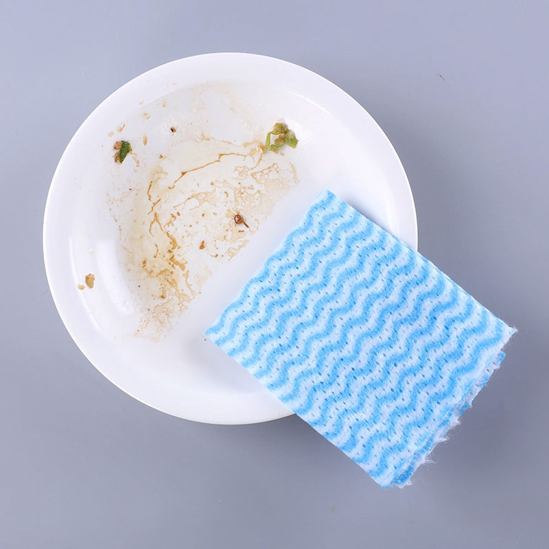Spunlace household cleaning nonwoven reusable clean wipe