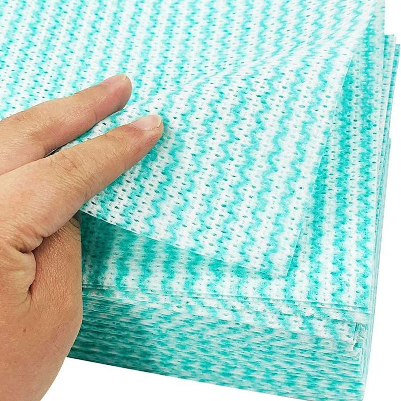Spunlace nonwoven corrugated pattern cleaning dry cloth