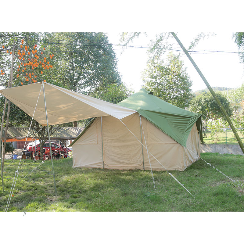 Square Canvas tent glam camp