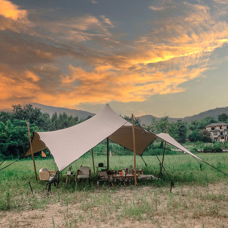 Stretch tent glam camp