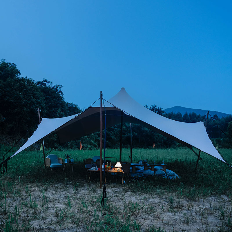 Stretch tent glam camp