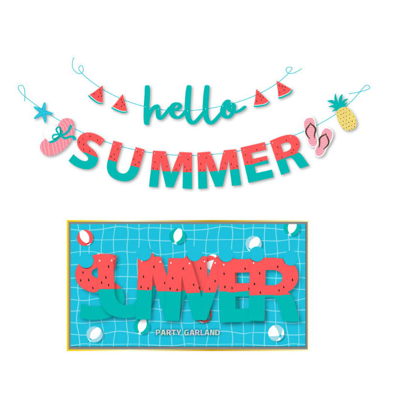 Hello Summer Letter Banner