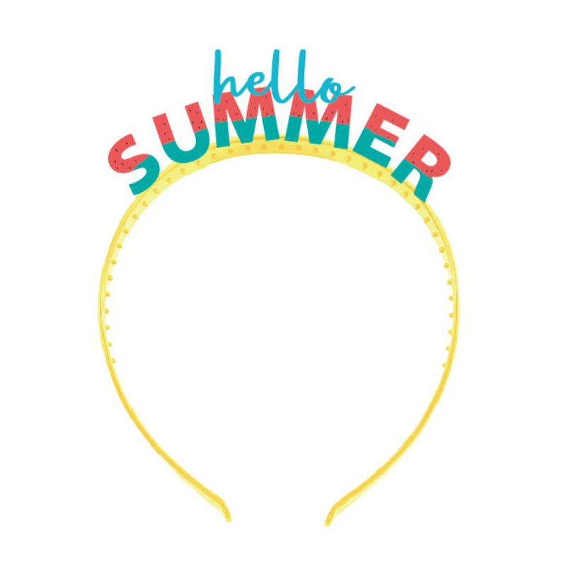Summer party letterhead headband SUM062