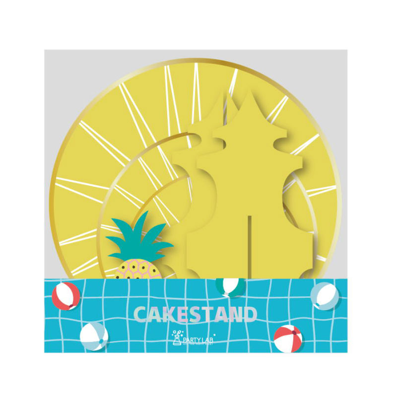 Summer party pineapple cake stand SUM035