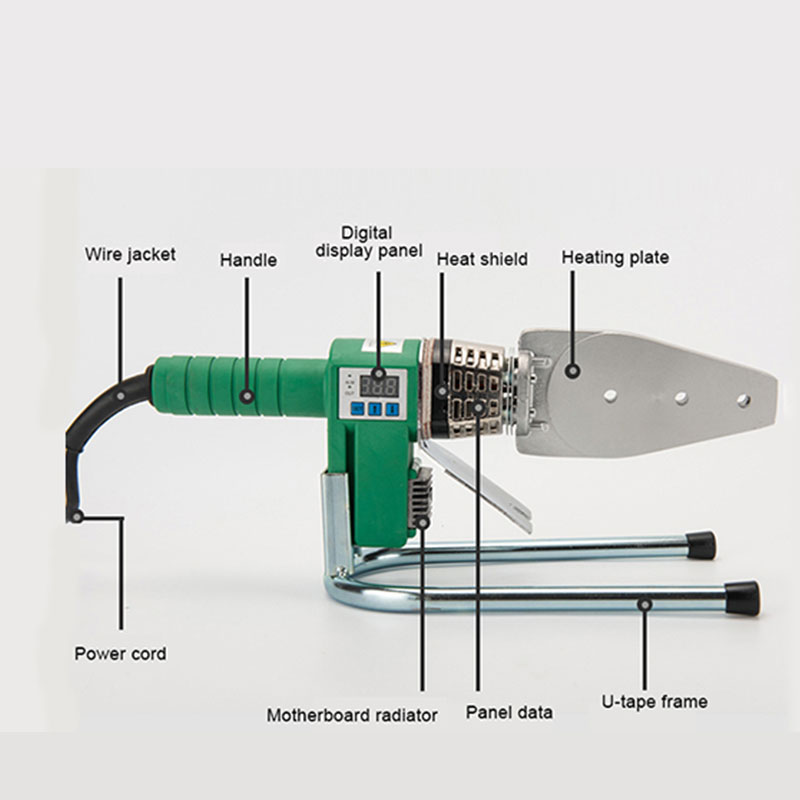 Thermo-fusion manual heating device plastic pipe welder