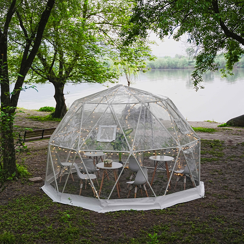 Transparent Spherical Tent glam camp