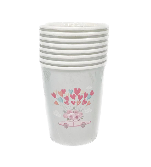 Valentine's Day Bouquet of love multicolored paper cups VALE0013